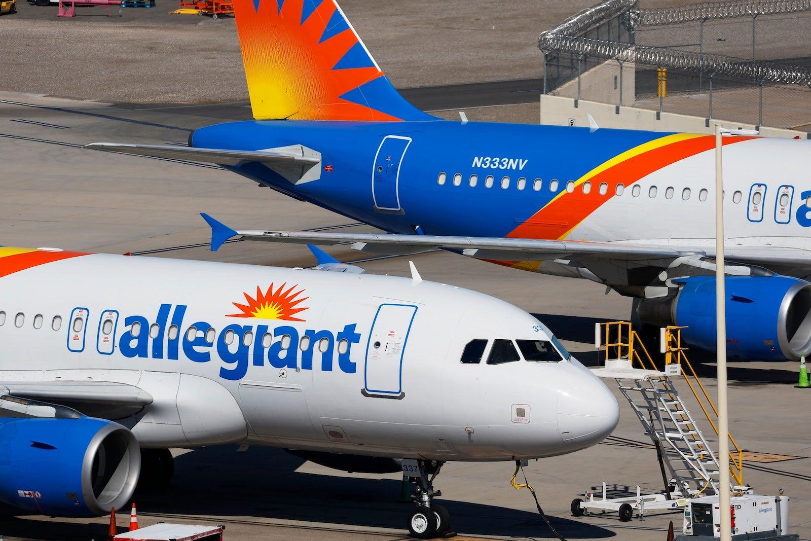 Allegiant Air At Harry Reid International Airport In Las Vegas