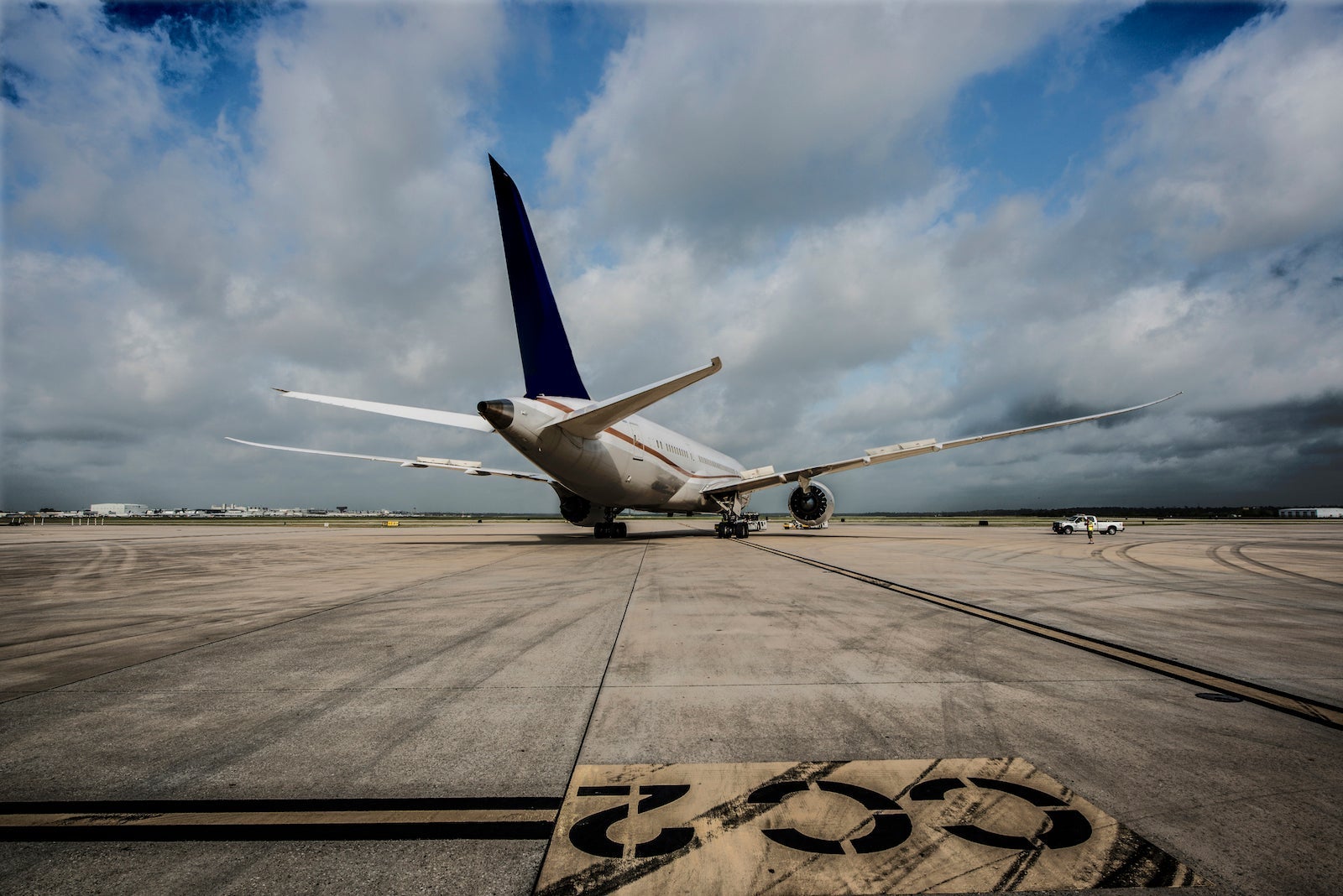 Aircraft being prepared for take off