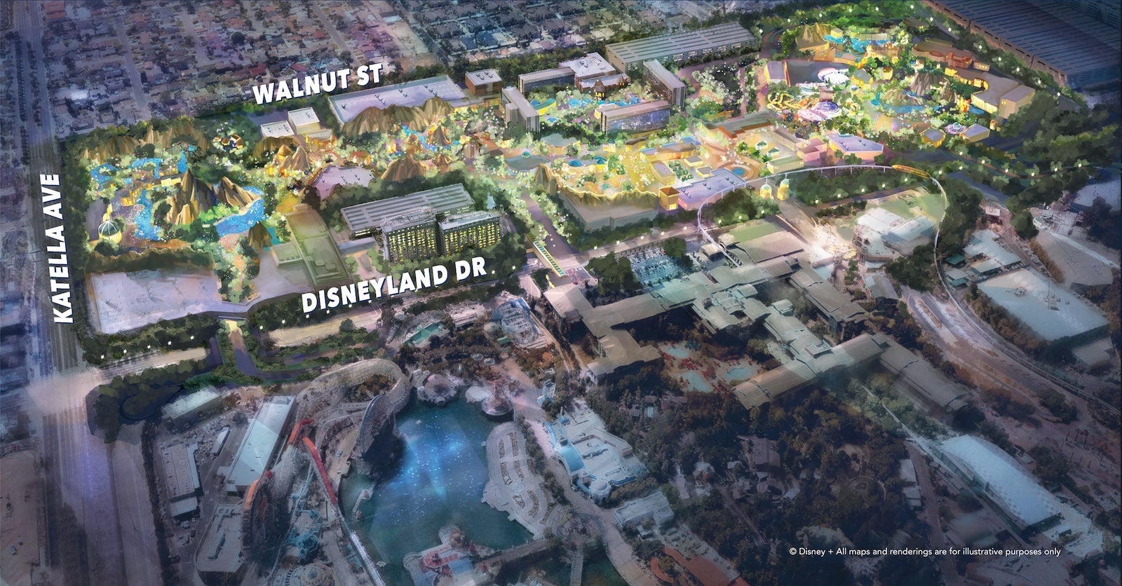 DisneylandForward Westside Conceptual Rendering