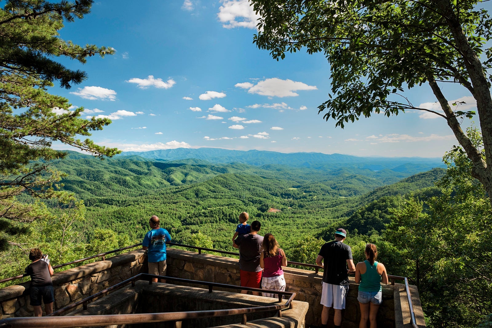 Great Smoky Mountains Overlook on Foothills Parkway West