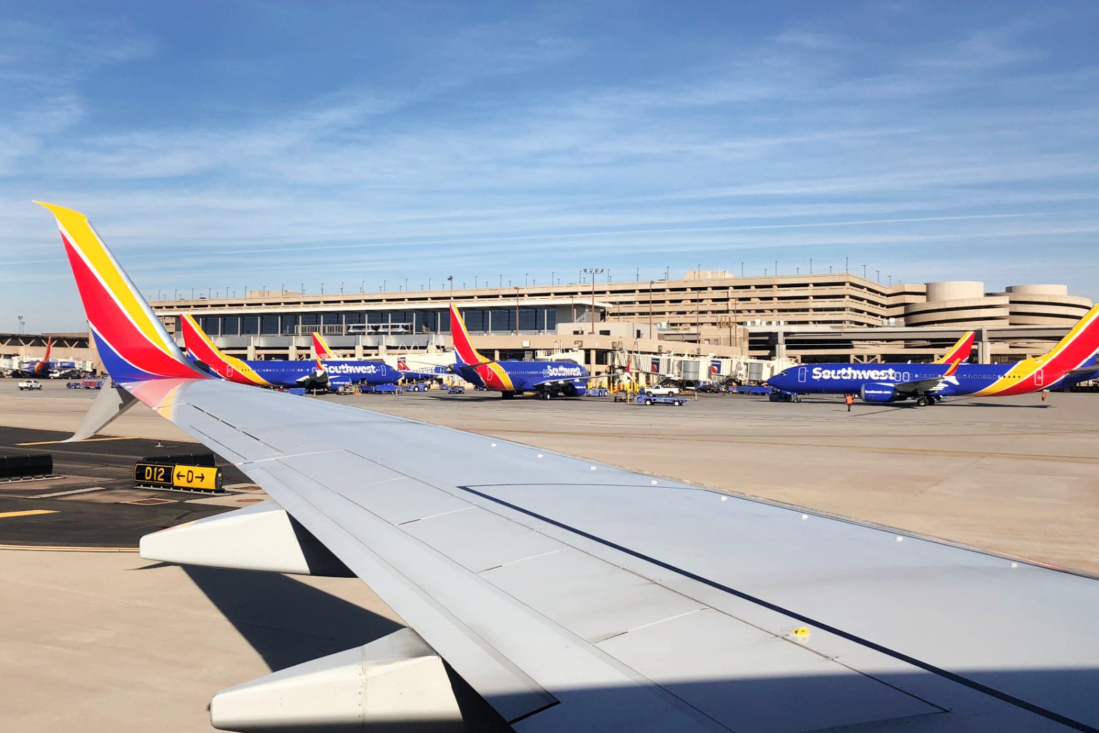Southwest Airlines Planes Taxiing and at gates